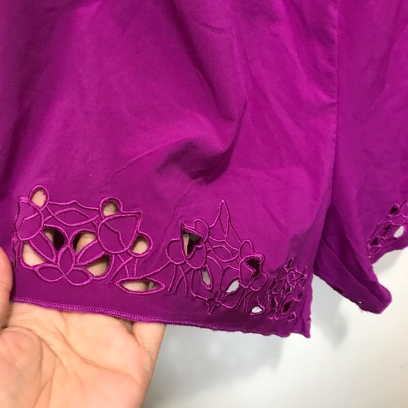 Fabletics purple romper with crochet details size Medium - Picture 6 of 15